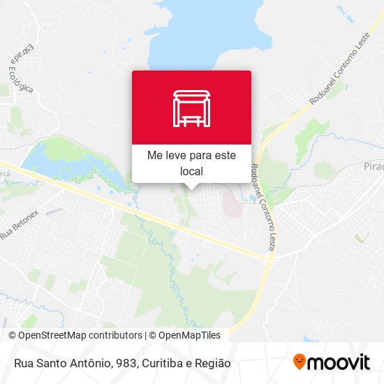 Rua Santo Antônio, 983 mapa