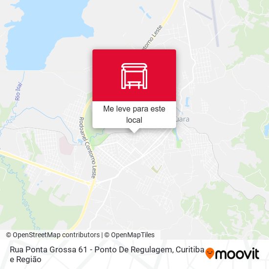 Rua Ponta Grossa 61 - Ponto De Regulagem mapa