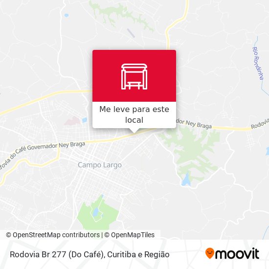 Rodovia Br 277 (Do Café) mapa