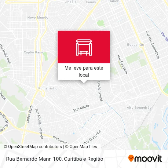 Rua Bernardo Mann 100 mapa