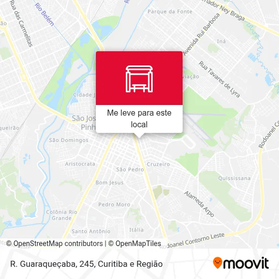 R. Guaraqueçaba, 245 mapa