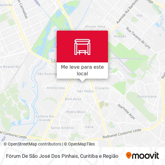 Fórum De São José Dos Pinhais mapa