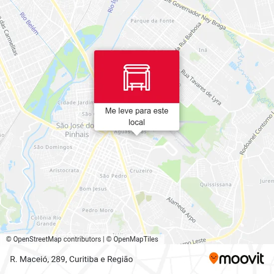 R. Maceió, 289 mapa