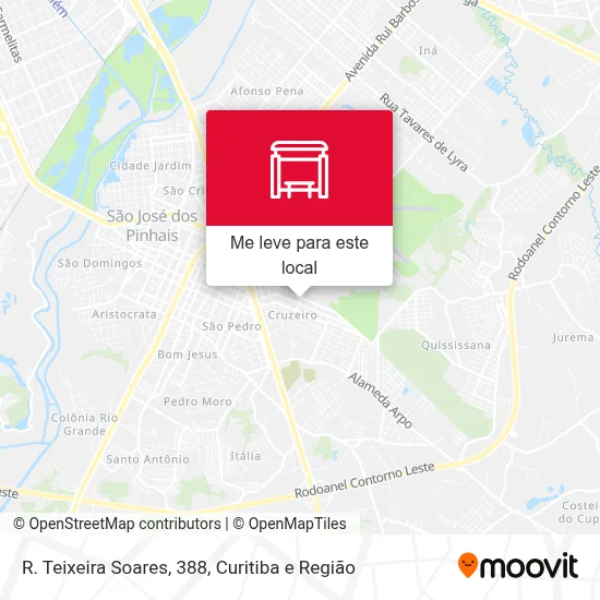 R. Teixeira Soares, 388 mapa