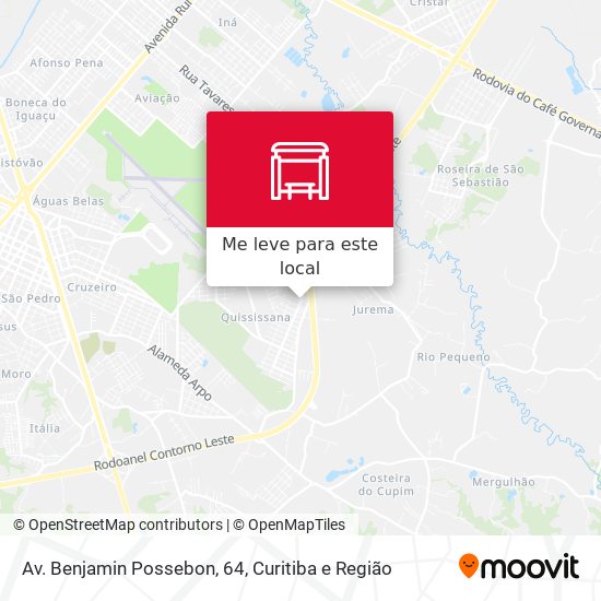 Av. Benjamin Possebon, 64 mapa
