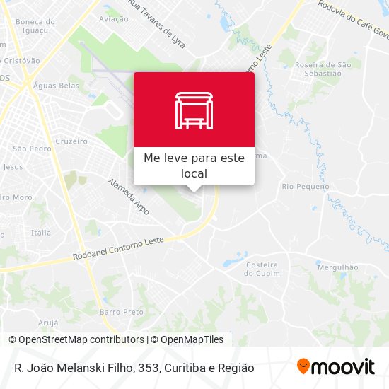 R. João Melanski Filho, 353 mapa