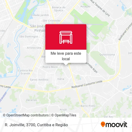 R. Joinville, 3700 mapa