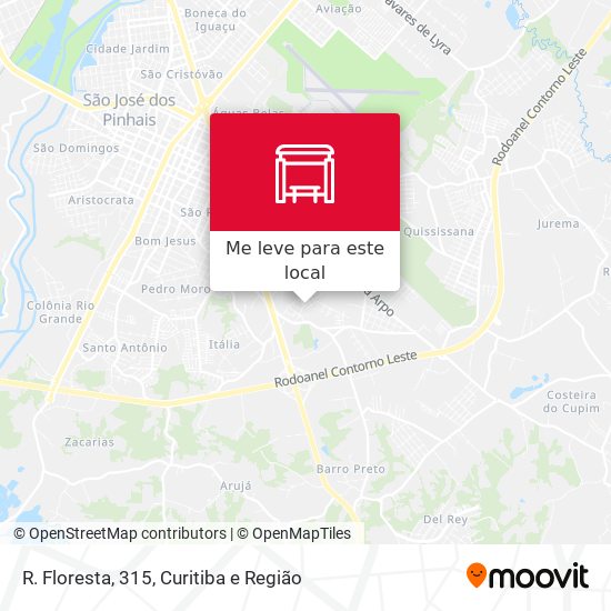 R. Floresta, 315 mapa