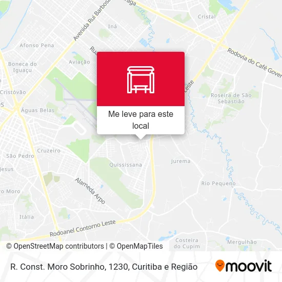 R. Const. Moro Sobrinho, 1230 mapa