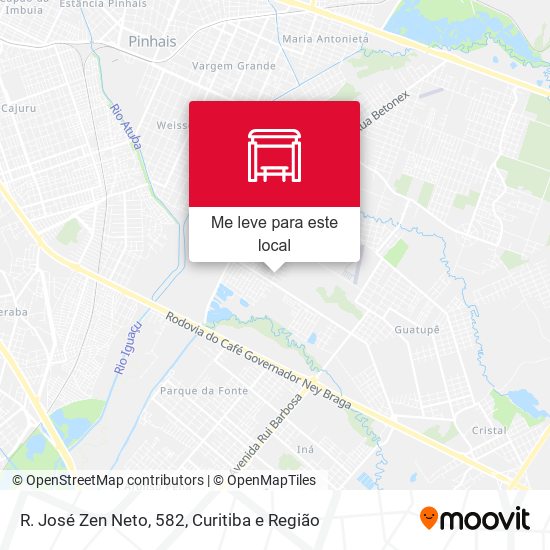 R. José Zen Neto, 582 mapa