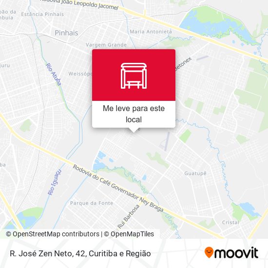 R. José Zen Neto, 42 mapa
