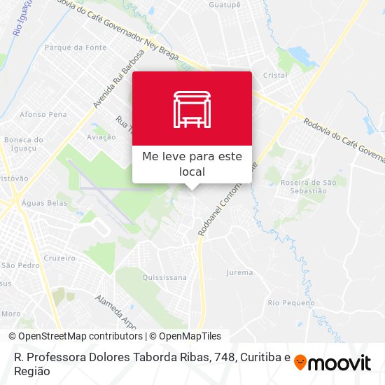 R. Professora Dolores Taborda Ribas, 748 mapa