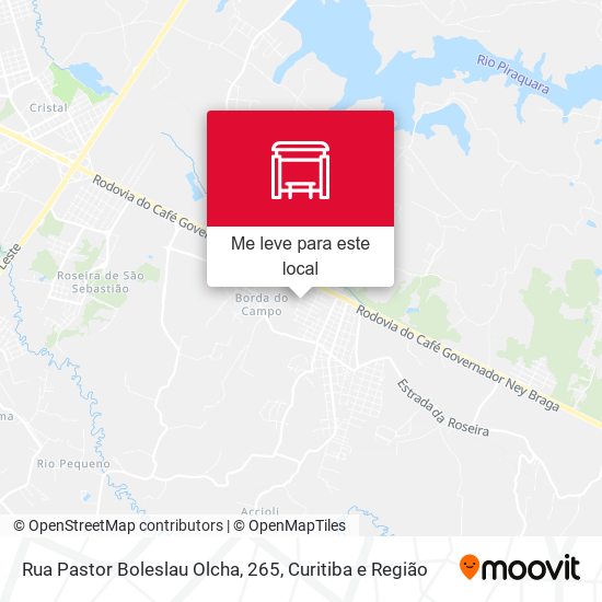 Rua Pastor Boleslau Olcha, 265 mapa