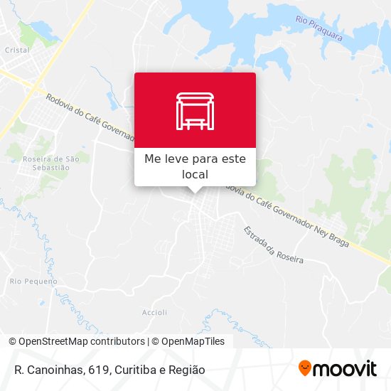 R. Canoinhas, 619 mapa