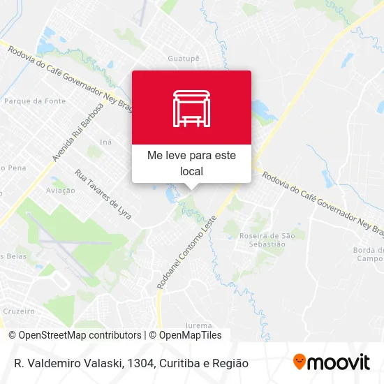 R. Valdemiro Valaski, 1304 mapa