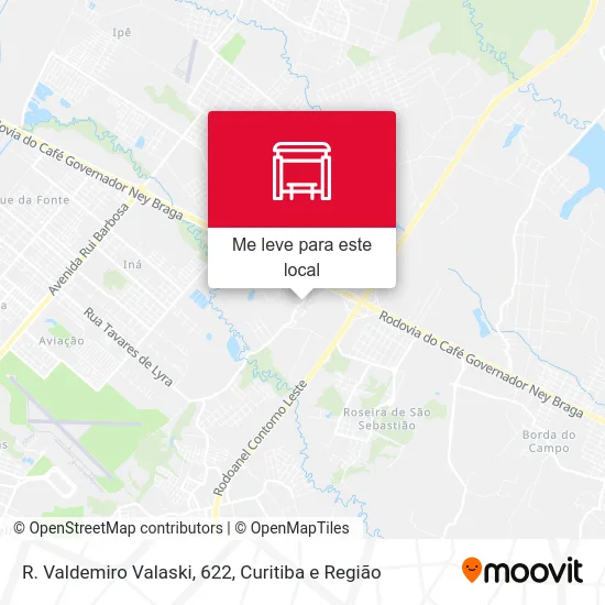 R. Valdemiro Valaski, 622 mapa