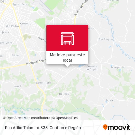 Rua Atílio Talamini, 333 mapa