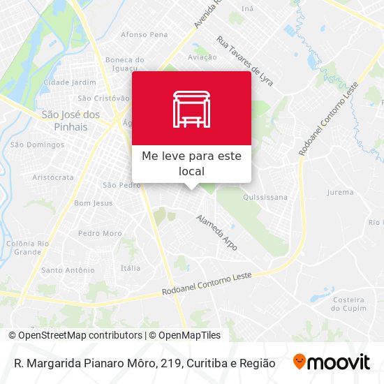 R. Margarida Pianaro Môro, 219 mapa