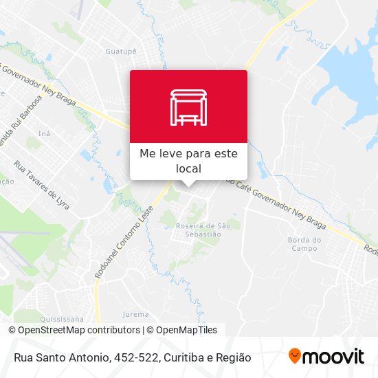 Rua Santo Antonio, 452-522 mapa