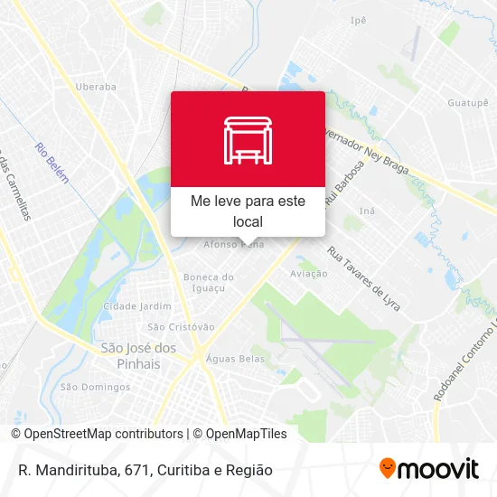 R. Mandirituba, 671 mapa
