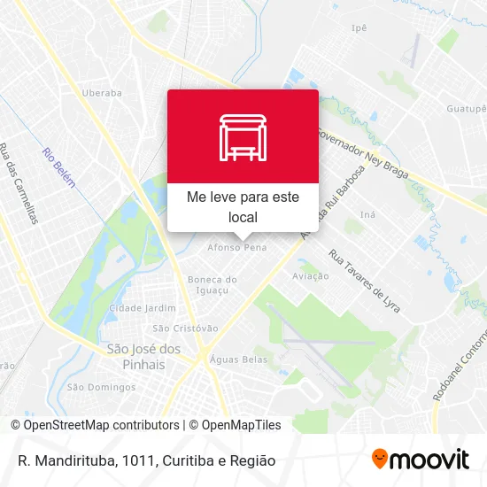 R. Mandirituba, 1011 mapa