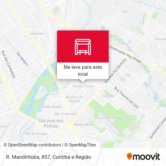 R. Mandirituba, 857 mapa