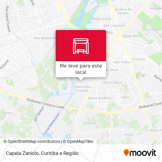 Capela Zaniolo mapa