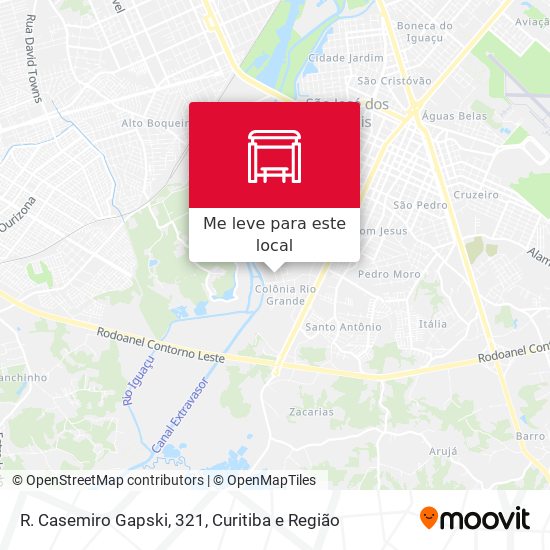 R. Casemiro Gapski, 321 mapa