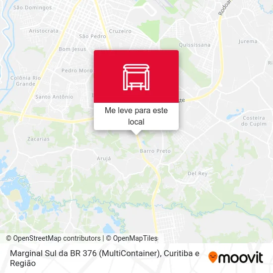 Marginal Sul da BR 376 (MultiContainer) mapa
