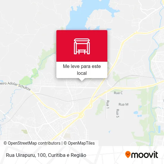 Rua Uirapuru, 100 mapa