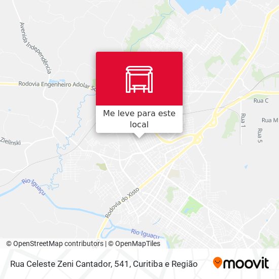 Rua Celeste Zeni Cantador, 541 mapa