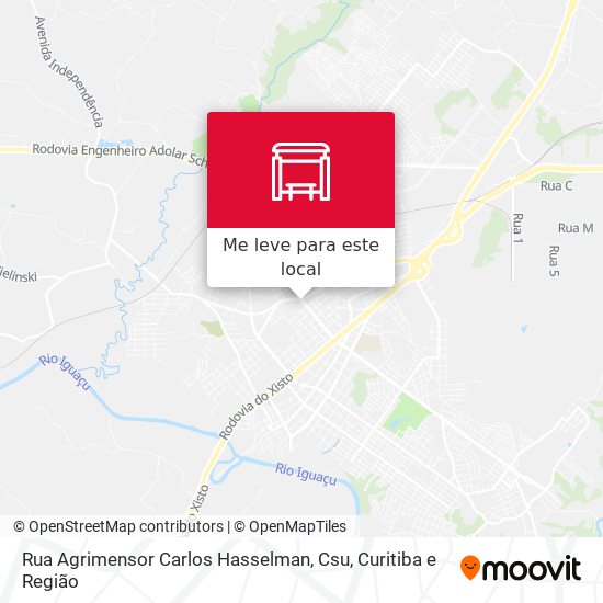 Rua Agrimensor Carlos Hasselman, Csu mapa