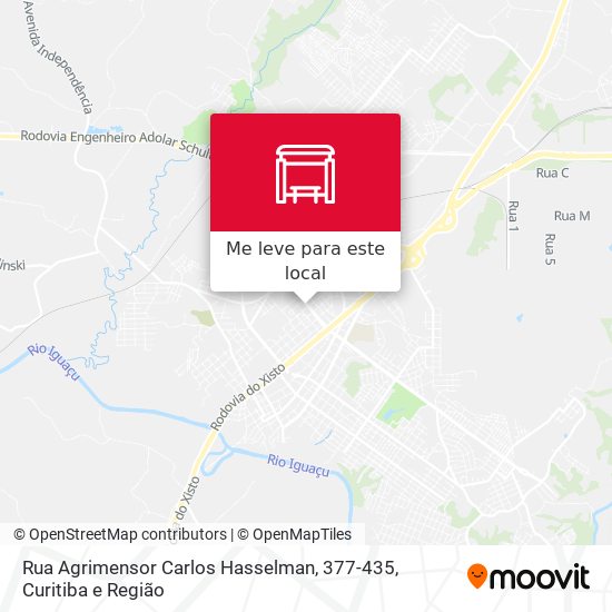Rua Agrimensor Carlos Hasselman, 377-435 mapa