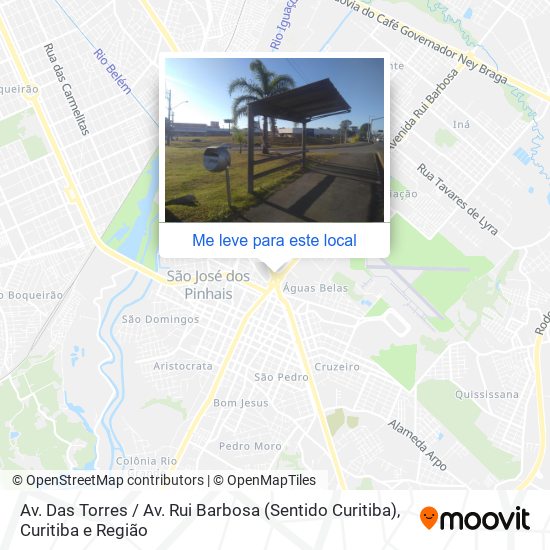 Av. Das Torres / Av. Rui Barbosa (Sentido Curitiba) mapa