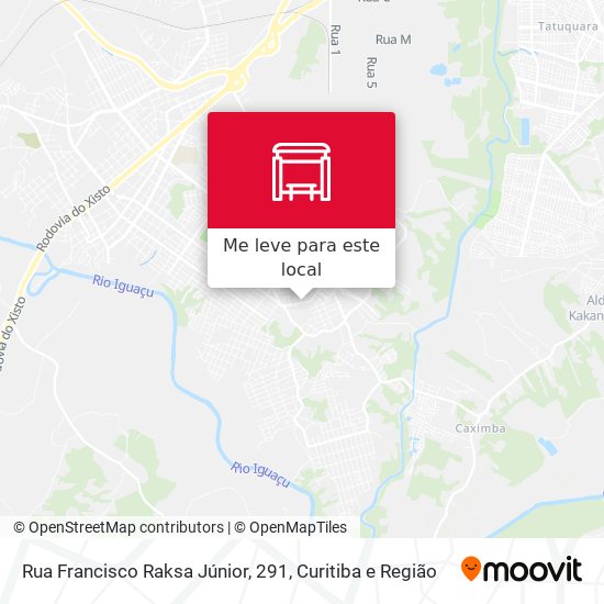 Rua Francisco Raksa Júnior, 291 mapa
