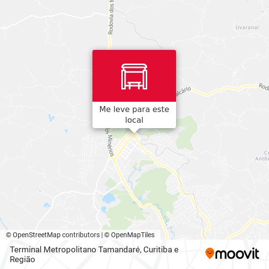 Terminal Metropolitano Tamandaré mapa