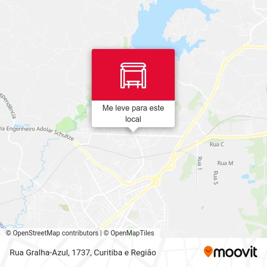 Rua Gralha-Azul, 1737 mapa