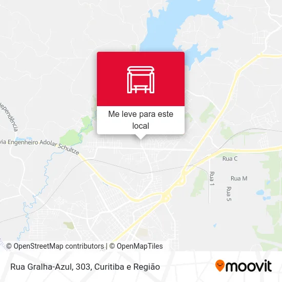 Rua Gralha-Azul, 303 mapa