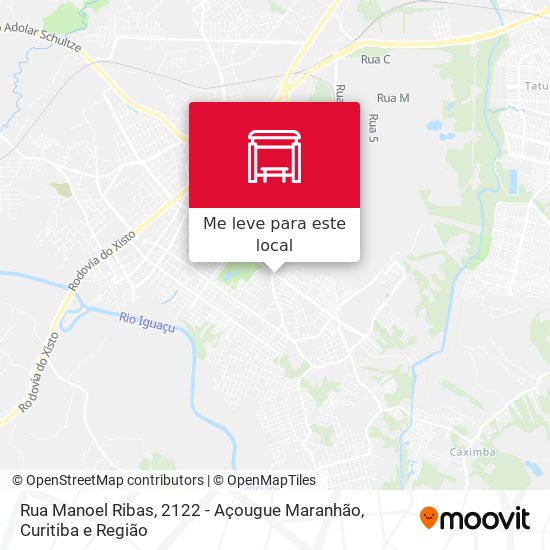 Rua Manoel Ribas, 2122 - Açougue Maranhão mapa