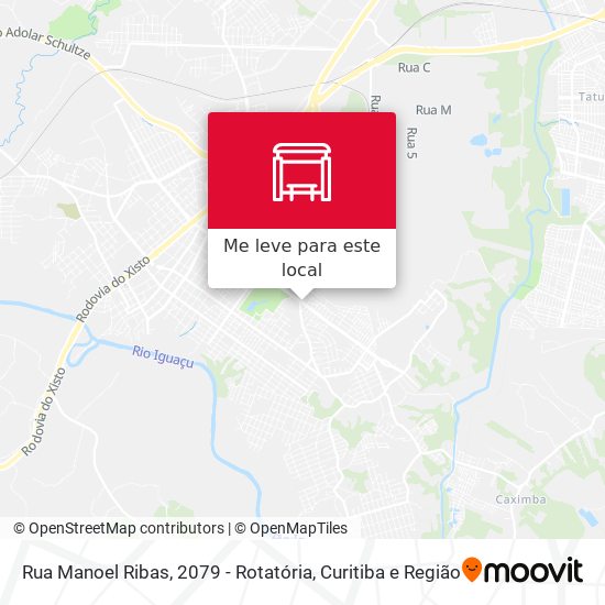 Rua Manoel Ribas, 2079 - Rotatória mapa