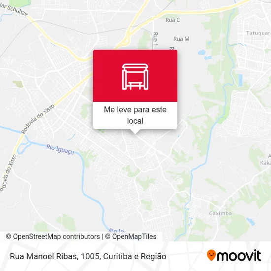 Rua Manoel Ribas, 1005 mapa
