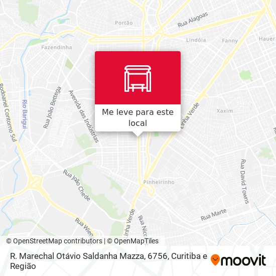 R. Marechal Otávio Saldanha Mazza, 6756 mapa