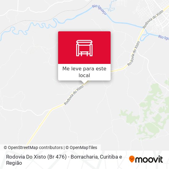Rodovia Do Xisto (Br 476) - Borracharia mapa