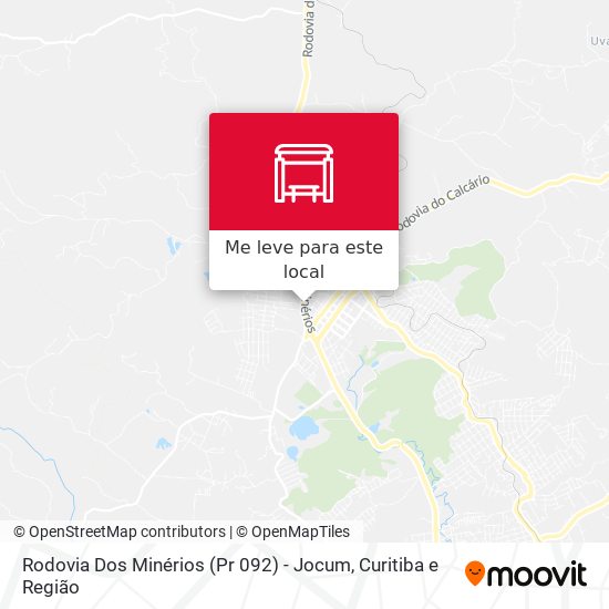 Rodovia Dos Minérios (Pr 092) - Jocum mapa