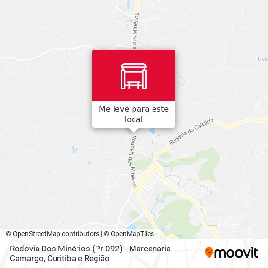 Rodovia Dos Minérios (Pr 092) - Marcenaria Camargo mapa