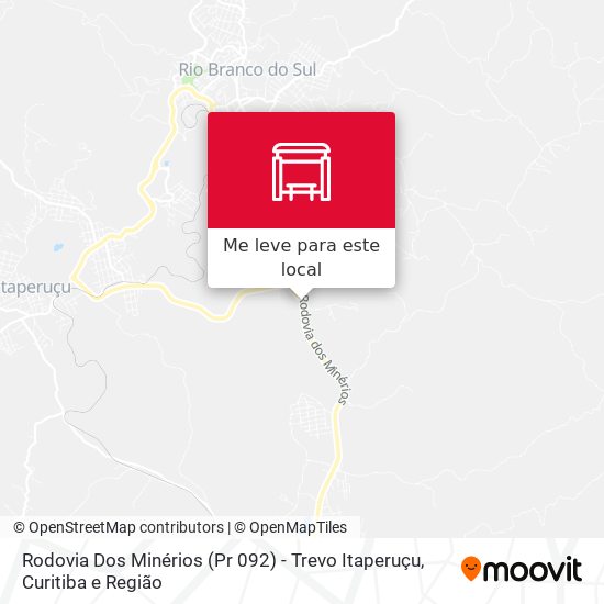 Rodovia Dos Minérios (Pr 092) - Trevo Itaperuçu mapa