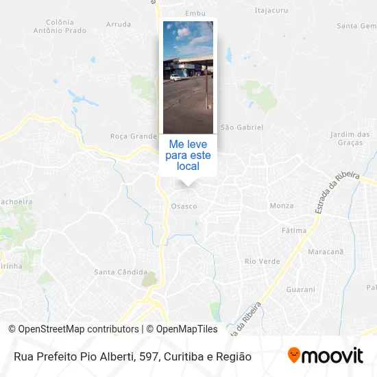 Rua Prefeito Pio Alberti, 597 mapa