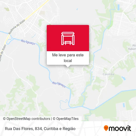 Rua Das Flores, 834 mapa