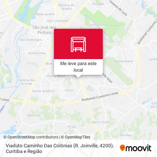 Viaduto Caminho Das Colônias (R. Joinville, 4200) mapa