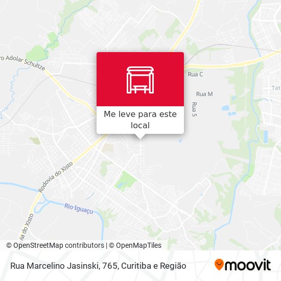 Rua Marcelino Jasinski, 765 mapa